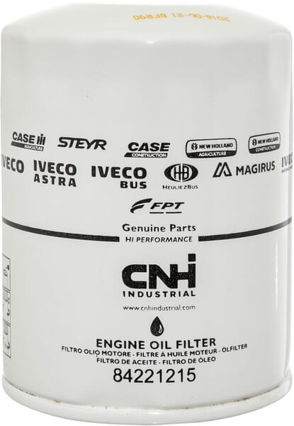 Filtro de aceite NH para tractor New Holland 107mm 84221215