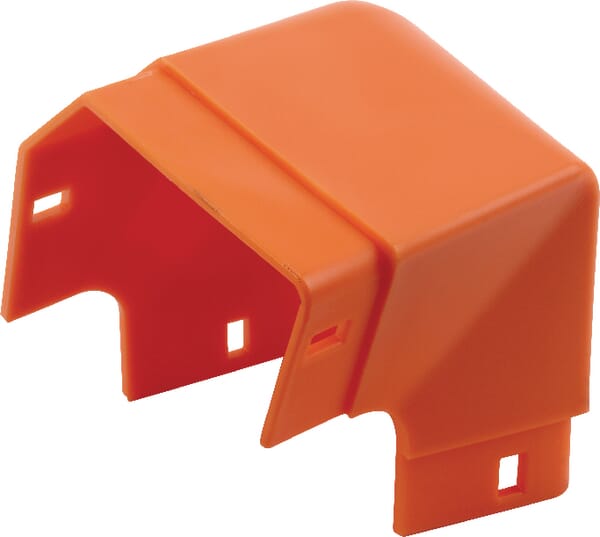 Codo de plástico naranja PA66 para tractor 922788