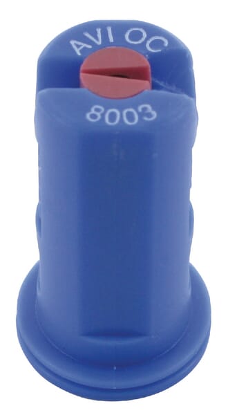 Boquilla anti-deriva excéntrica AVI OC 80° cerámica azul AVIOC8003