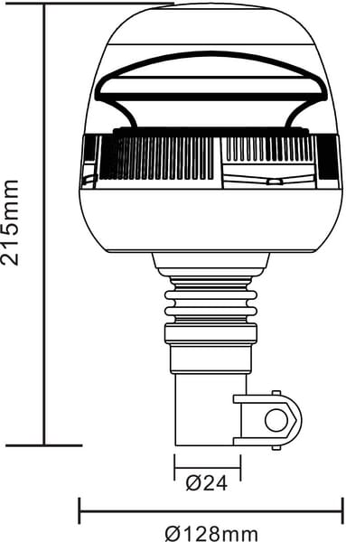 medidas rotativo tractor led la20020