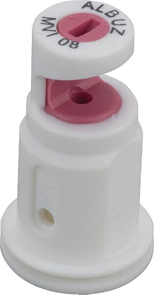 Tobera MVI 150° 08 blanca cerámica para tractor MVI08