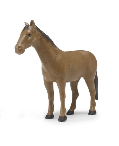 Caballo marrón 1:16 de plástico para tractor U02352
