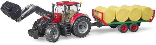 Case IH Optum 300 CVX con cargador y remolque U03198